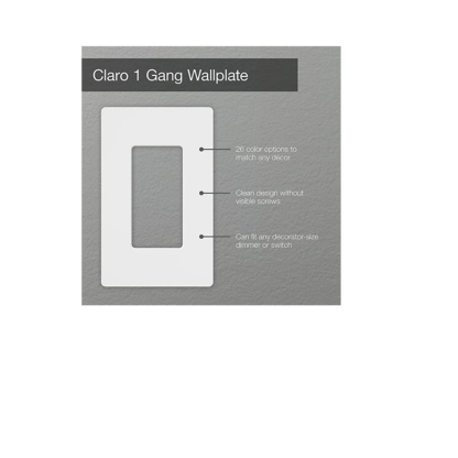 CW-1-WH Placa de pared rectangular LUTRON - Image 3