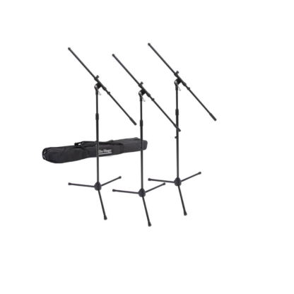 MSP7703 Paquete De 3 Tripies P/Microfono C/Boom ON STAGE